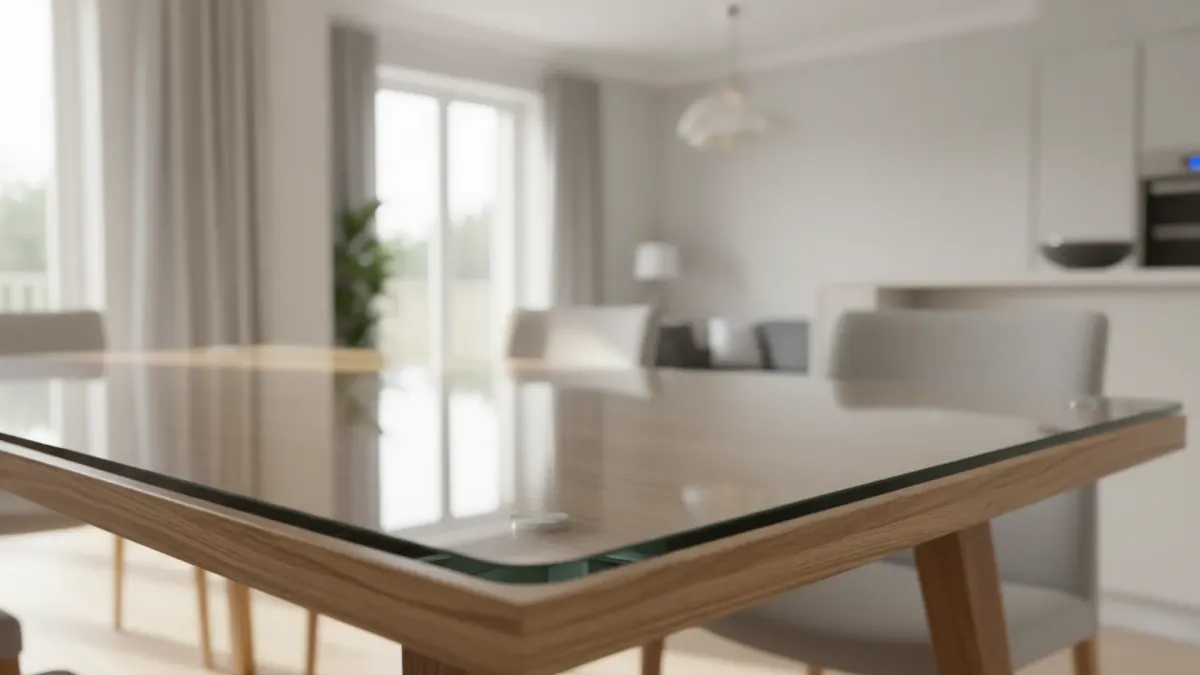 Toughened tabletop glass cut to size in bulimba with safe polished corners